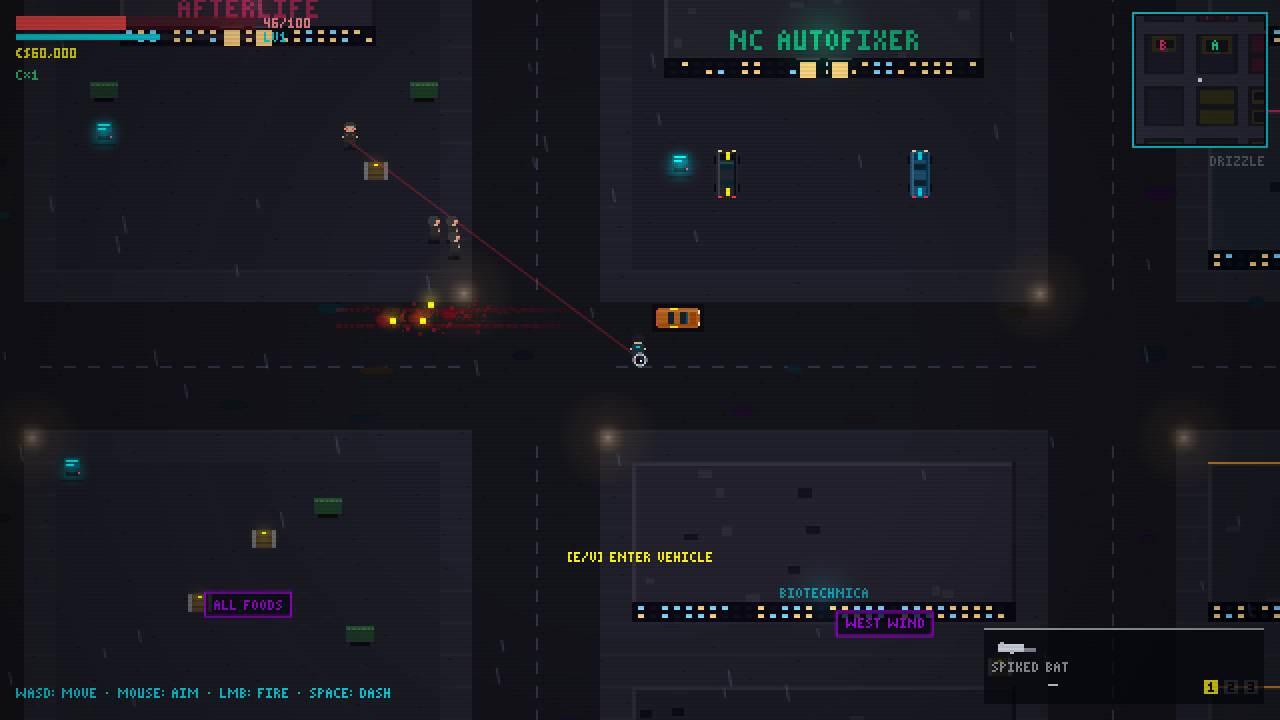 Pixel edition — top-down neon gunplay